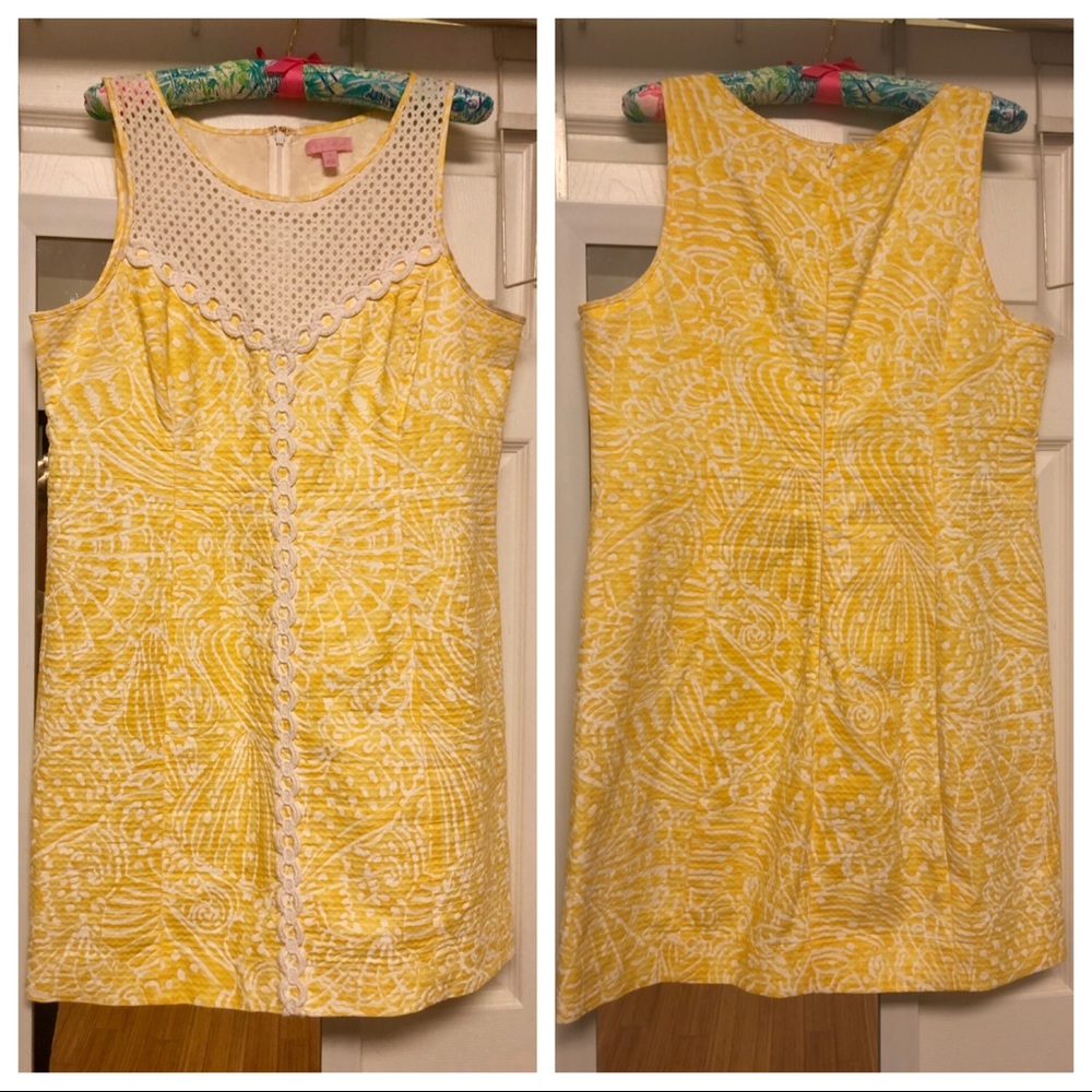Lilly Pulitzer Macfarlane Lace Detail Shift Dress